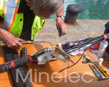 reparacion de cables eléctricos portuario
